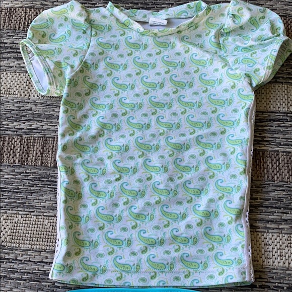 Kimi & Li Puff Sleeve Rash Guard Paisley - Picture 3 of 7